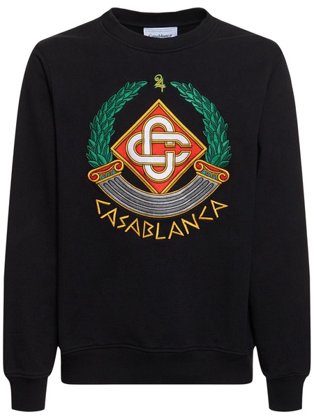 Crest embroidered sweatshirt