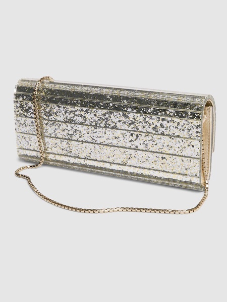 Sweetie glittered clutch