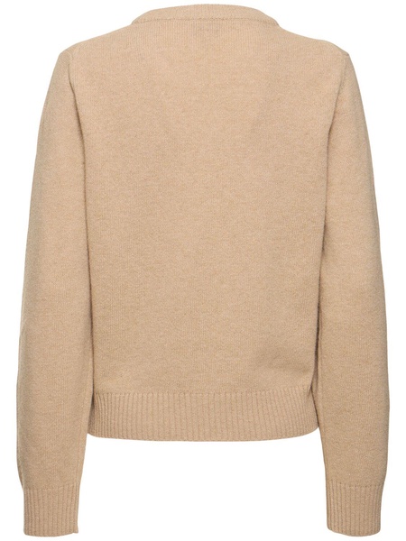 Graphic cherry wool blend sweater