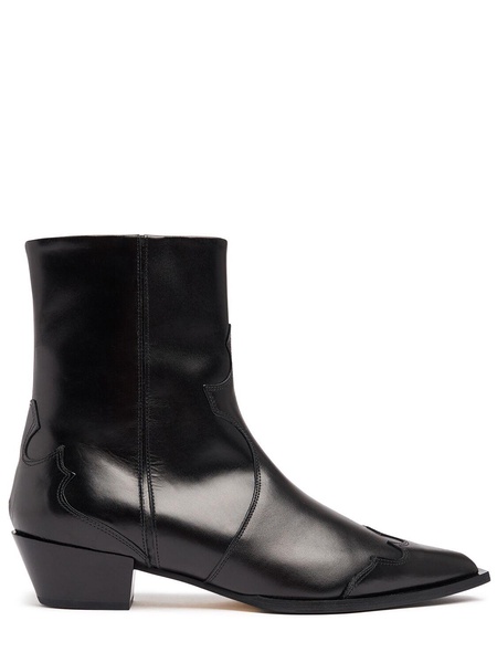 40mm Hester leather ankle boots