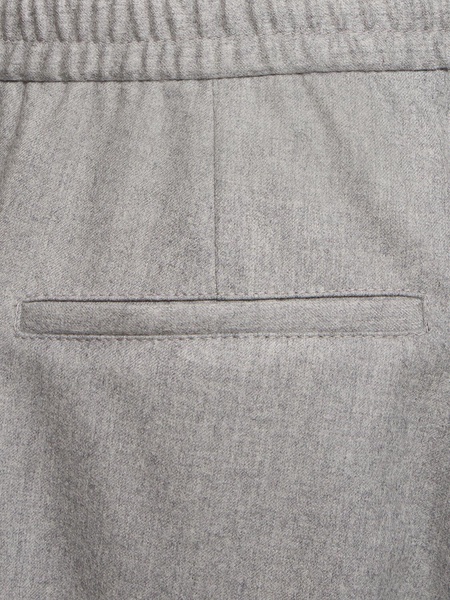 Wool flannel jogger pants