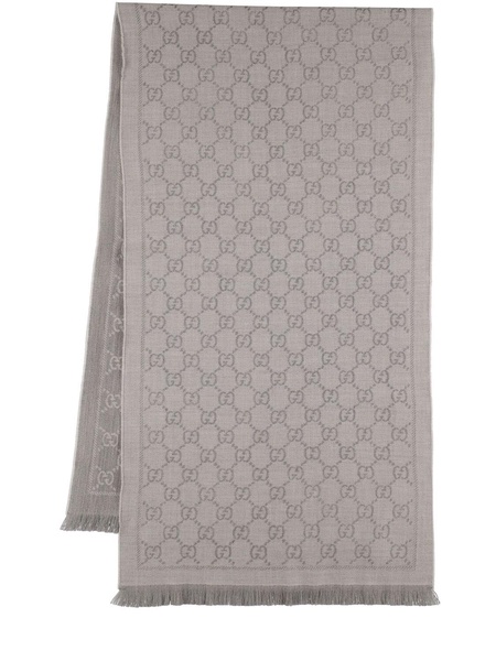 GG wool jacquard scarf