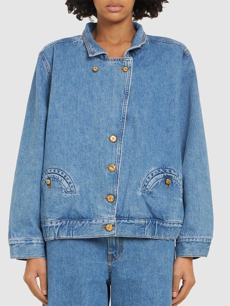 Nariida Cleo denim bomber jacket