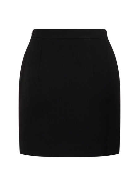 Wool mini skirt