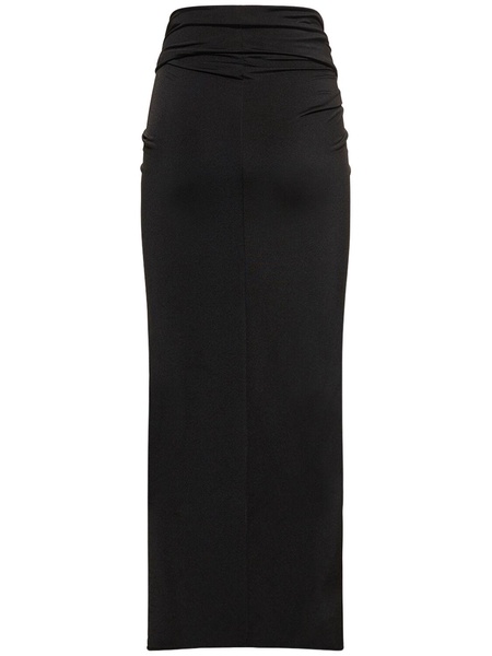 Berretta draped jersey midi skirt