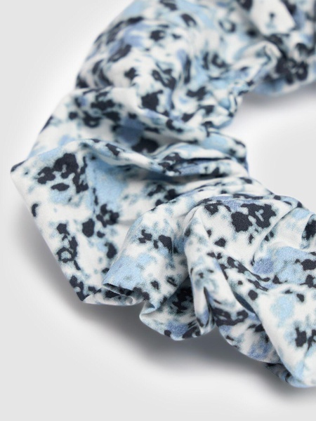 Printed organic cotton scrunchie