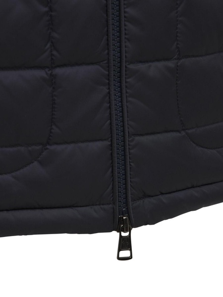 Wool blend tricot down jacket