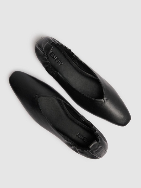 10mm Brie leather ballerina flats