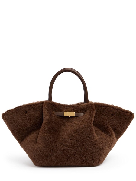 Midi New York shearling tote bag