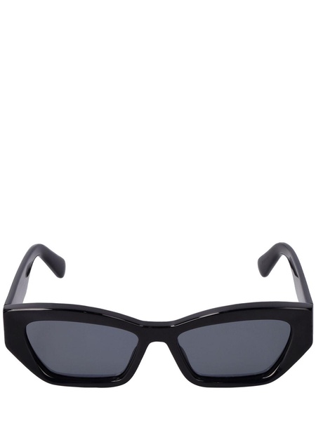 Cat-eye bio-acetate sunglasses w/ chain