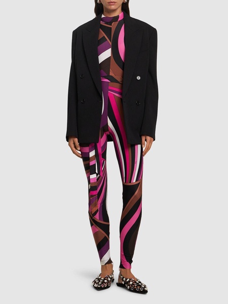 Printed lycra jumpsuit