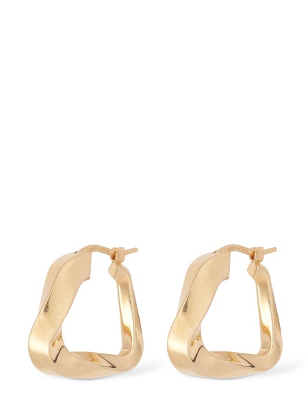 Essentials Twist Triangle hoop earrings