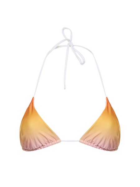 Faded triangle bikini top