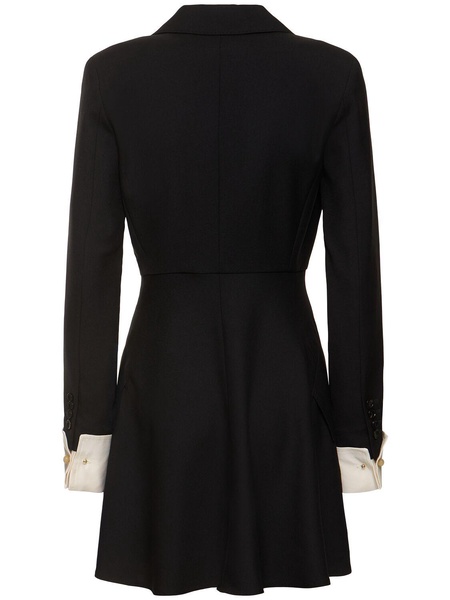 Sella wool gabardine mini dress