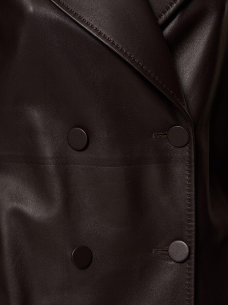 Houstt leather long coat