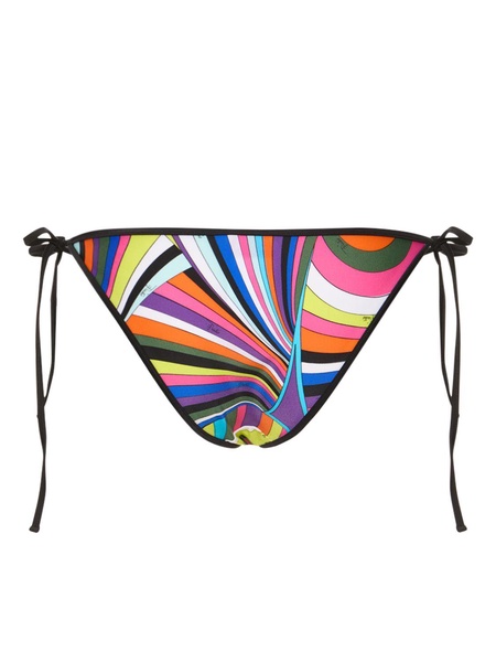 Iride printed Lycra bikini bottoms