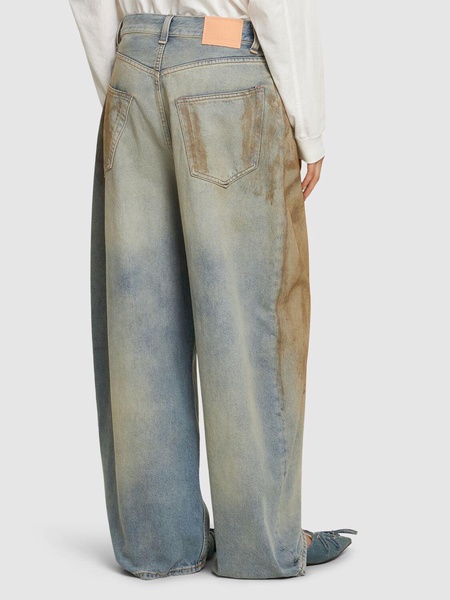 Penicillin low rise denim wide jeans