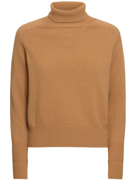 Wool knit turtleneck sweater