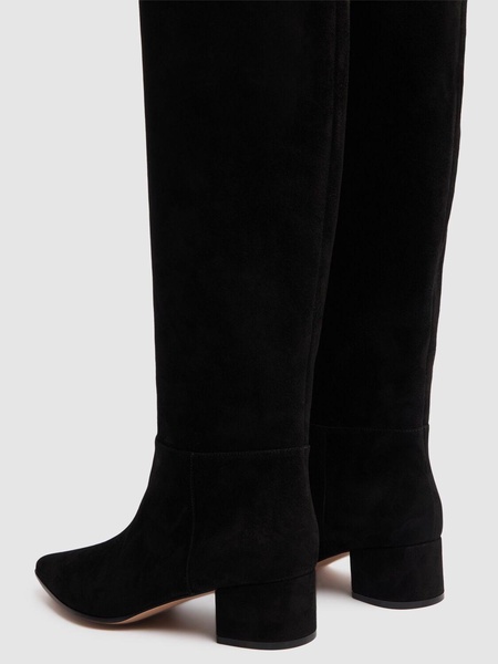 45mm Suede over-the-knee boots