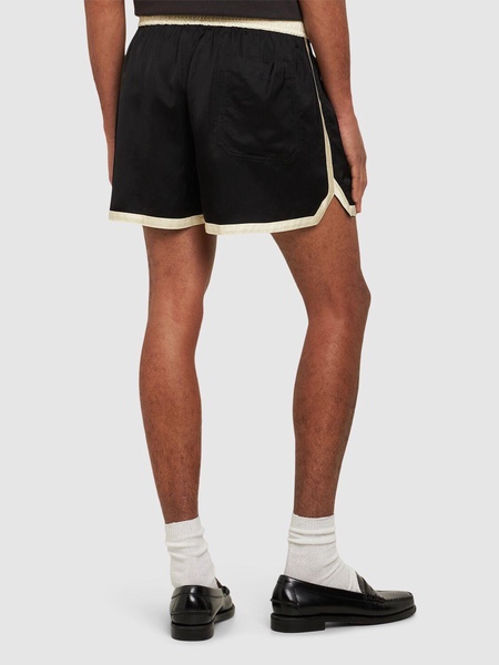 Satin gym shorts