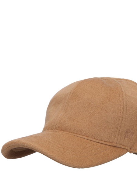 Lined wool baseball cap