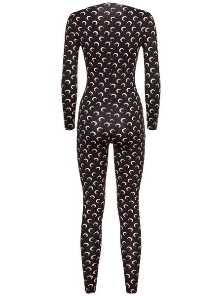 Moon printed jersey jumpsuit