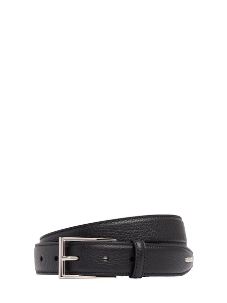 3cm Gucci script leather belt