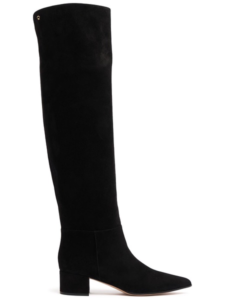 45mm Suede over-the-knee boots