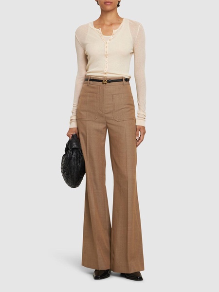 Alina wool blend flared pants