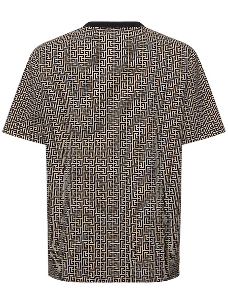 T-shirt with jacquard monogram