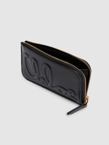 C Chloe shiny leather wallet