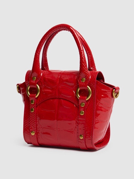 Mini Betty Chain embossed leather bag