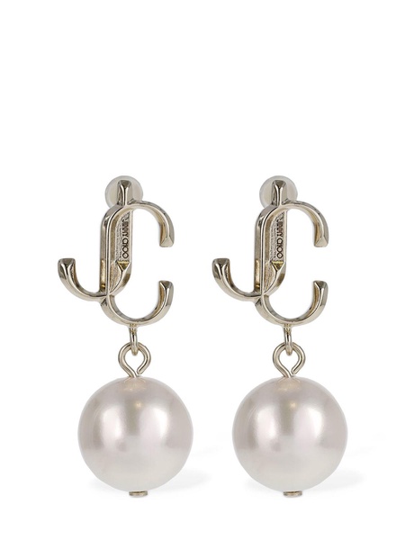 JC imitation pearl drop earrings