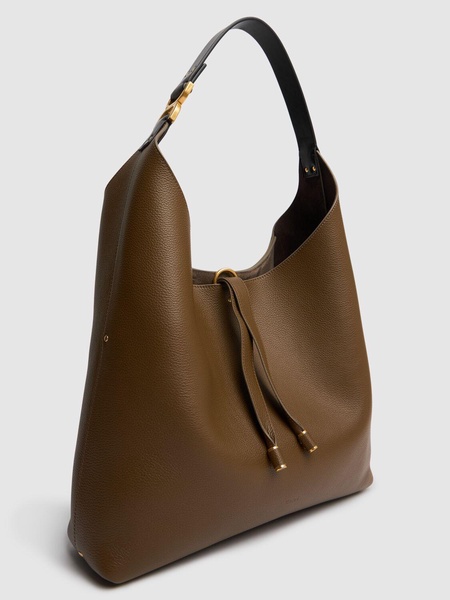 Large Marcie grained leather tote bag