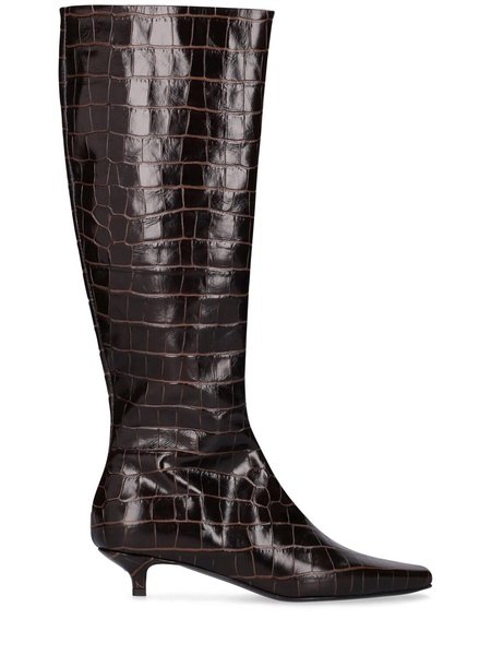 35mm The Slim Knee leather boots