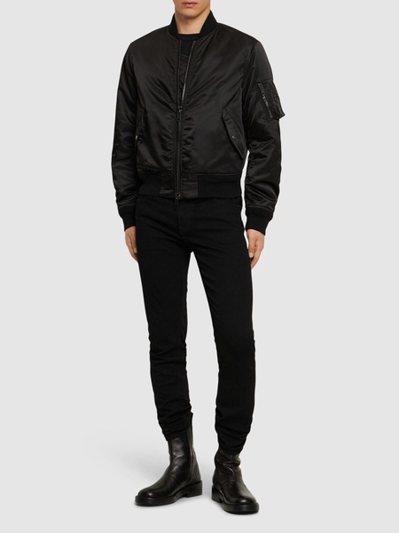 Adrien Brody nylon bomber jacket