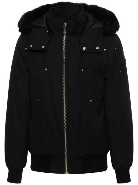 Ballistic cotton down bomber w/ fur trim