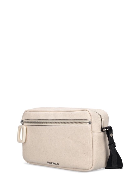 Anchor logo canvas crossbody bag