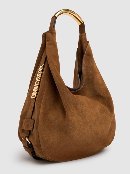 Chambred suede tote bag