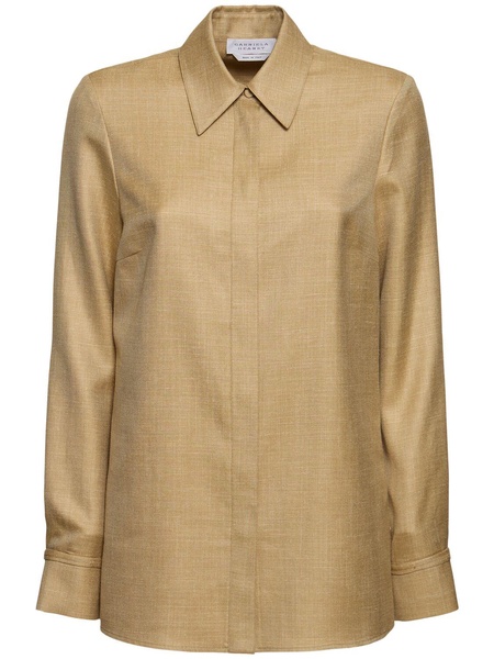 Cruz tailored wool blend shirt