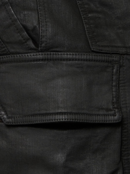 Mastodon cut waxed denim pants