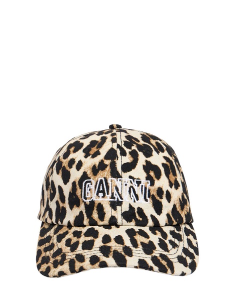 Leopard printed baseball cap