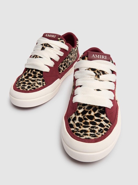 Leopard Sunset skate low top sneakers