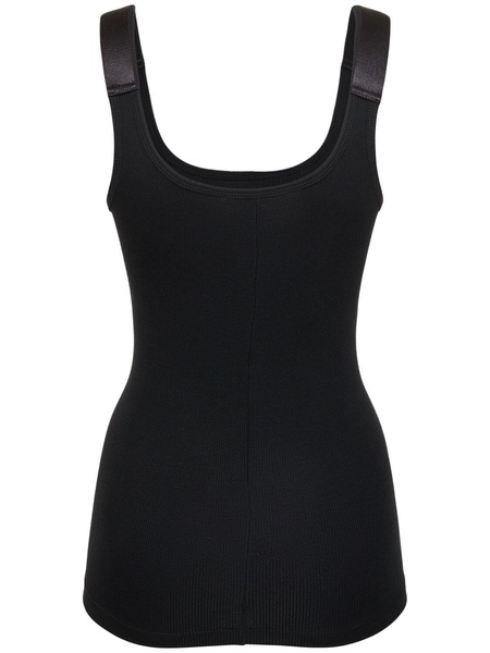 Stretch jersey tank top