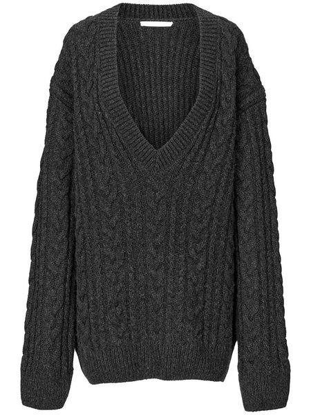 Alia fisherman knit merino sweater