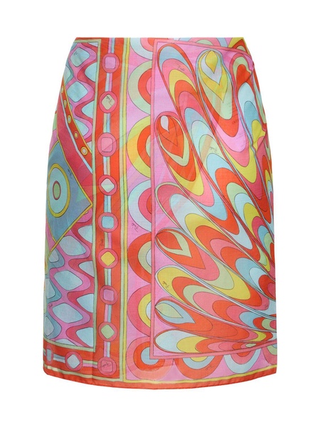 Printed cotton short sarong