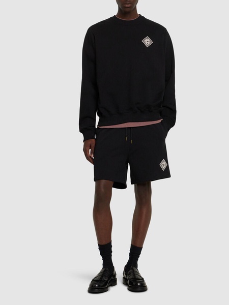 Pearl Diamond CC patch sweat shorts