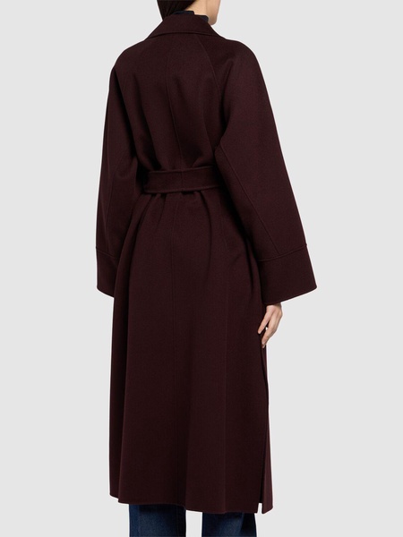 Agata belted wool long coat