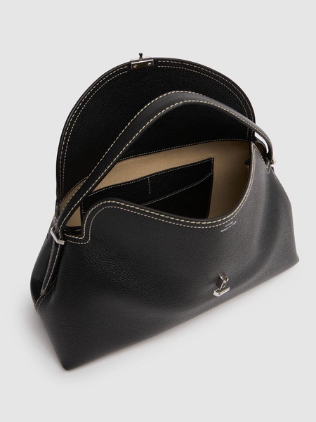 T-Lock pebble leather top handle bag