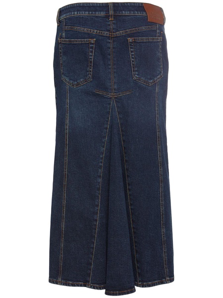 Denim midi skirt